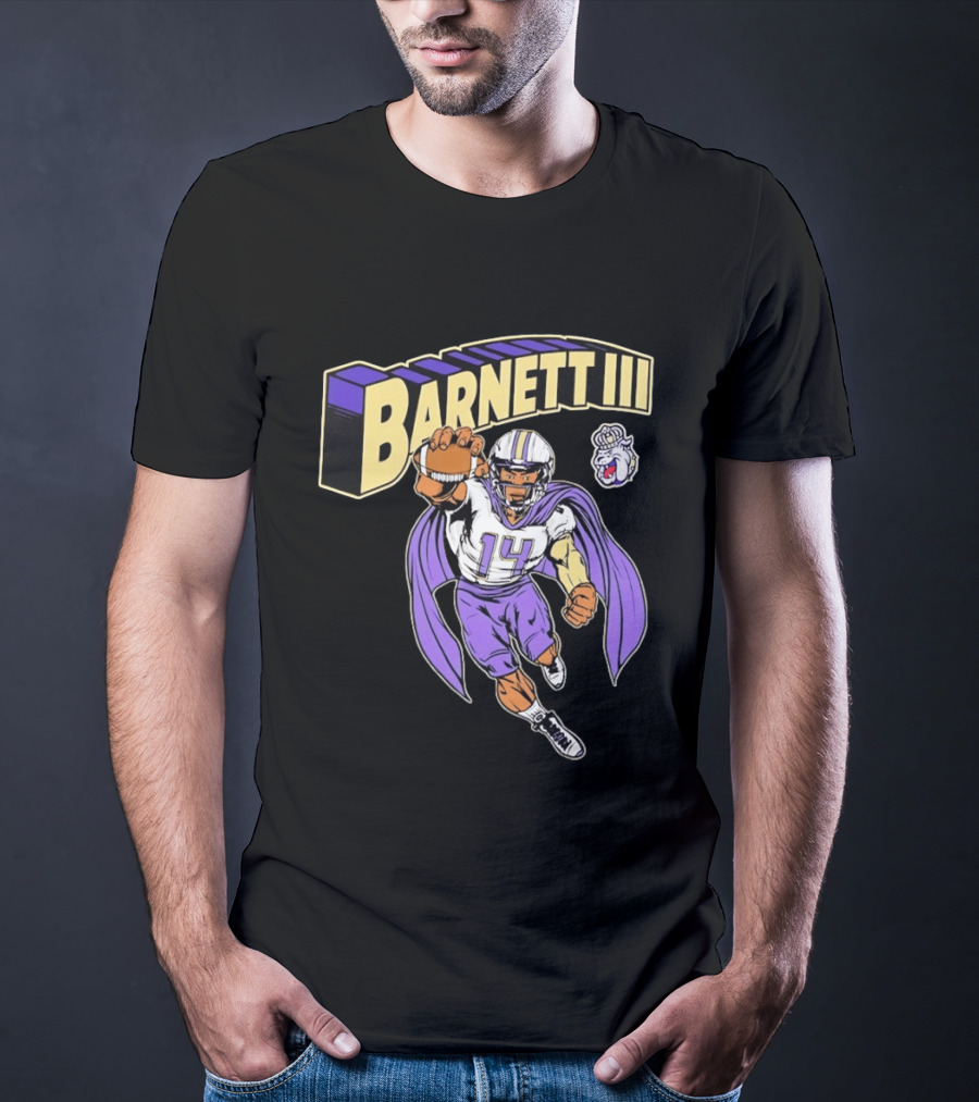 Barnett III James Madison Dukes Football Player T-Shirt