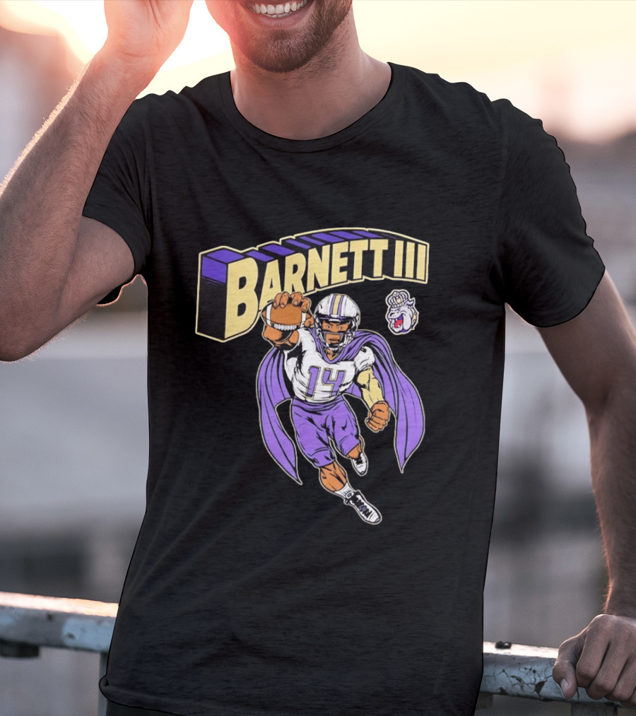 Barnett III James Madison Dukes Football Player T-Shirt