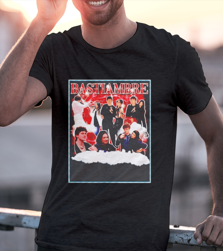 Bastiambre Movie Pop Culture Characters Collage T-Shirt