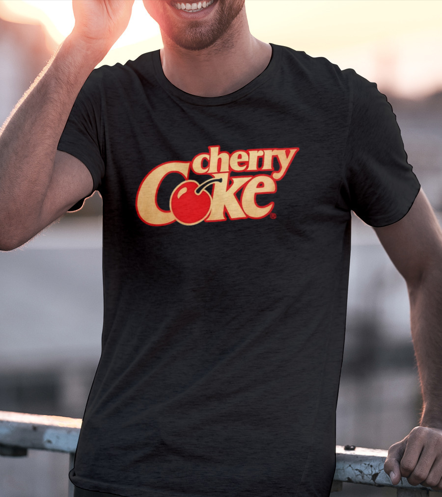 Cherry Coke Retro Logo With Red Cherry T-Shirt