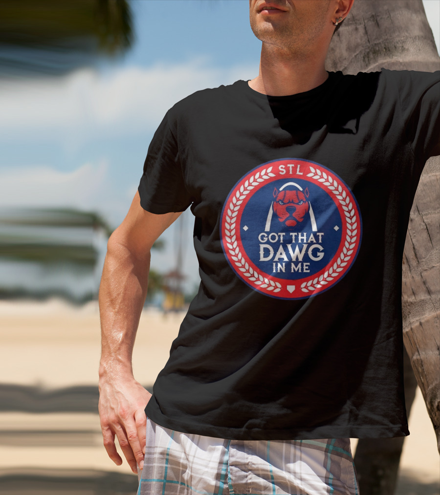 Got That Dawg In Me STL Red And Blue T-Shirt