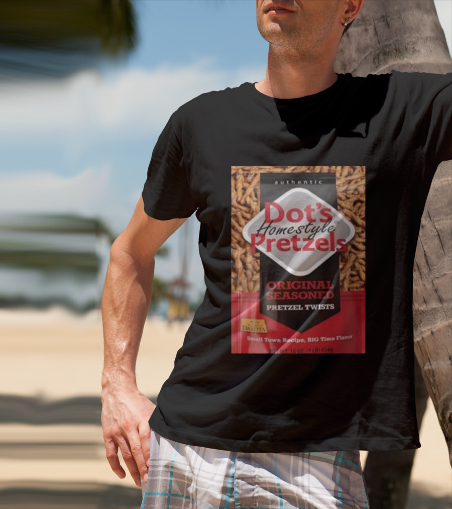 Dot's Homestyle Pretzels Original Seasoned Snack Twist Authentic North Dakota Flavor T-Shirt