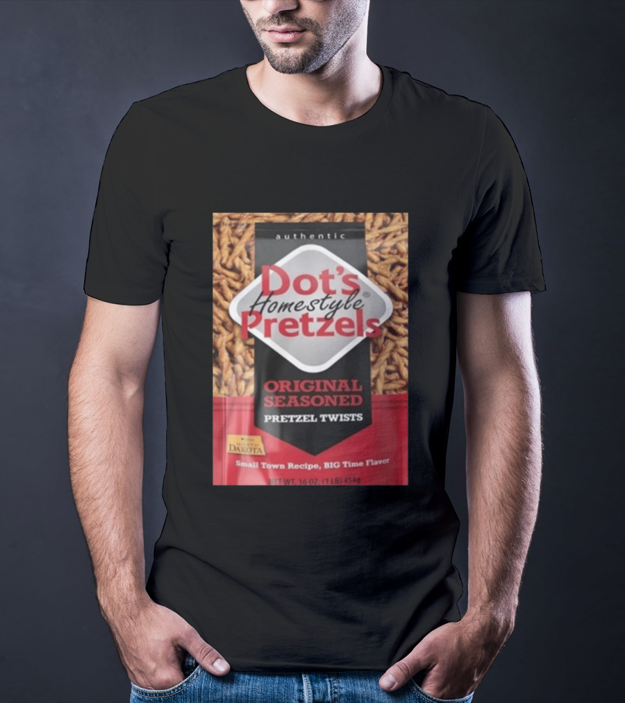 Dot's Homestyle Pretzels Original Seasoned Snack Twist Authentic North Dakota Flavor T-Shirt