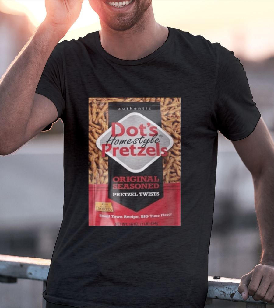 Dot's Homestyle Pretzels Original Seasoned Snack Twist Authentic North Dakota Flavor T-Shirt