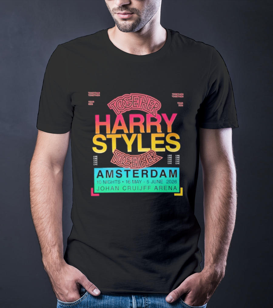 Harry Styles Together Tour 2026 Amsterdam Johan Cruijff Arena T-Shirt