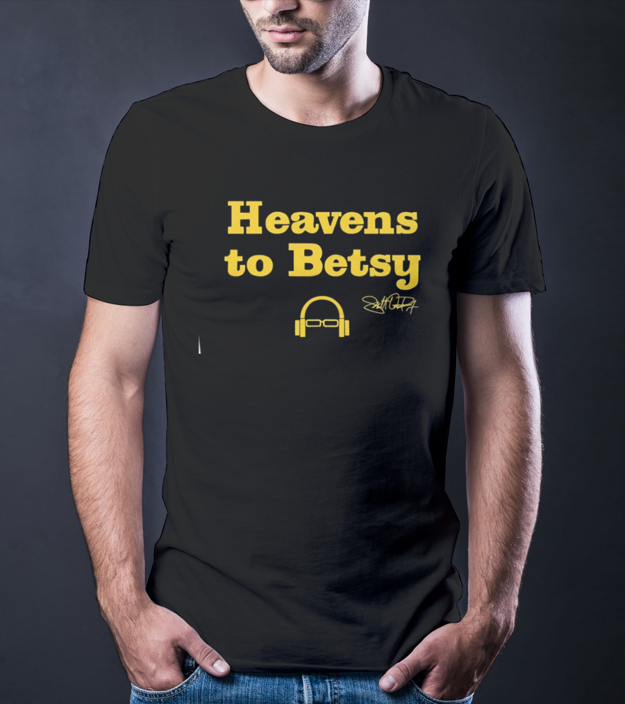 Heavens To Betsy Scott Van Pelt Signature Glasses And Headphones T-Shirt
