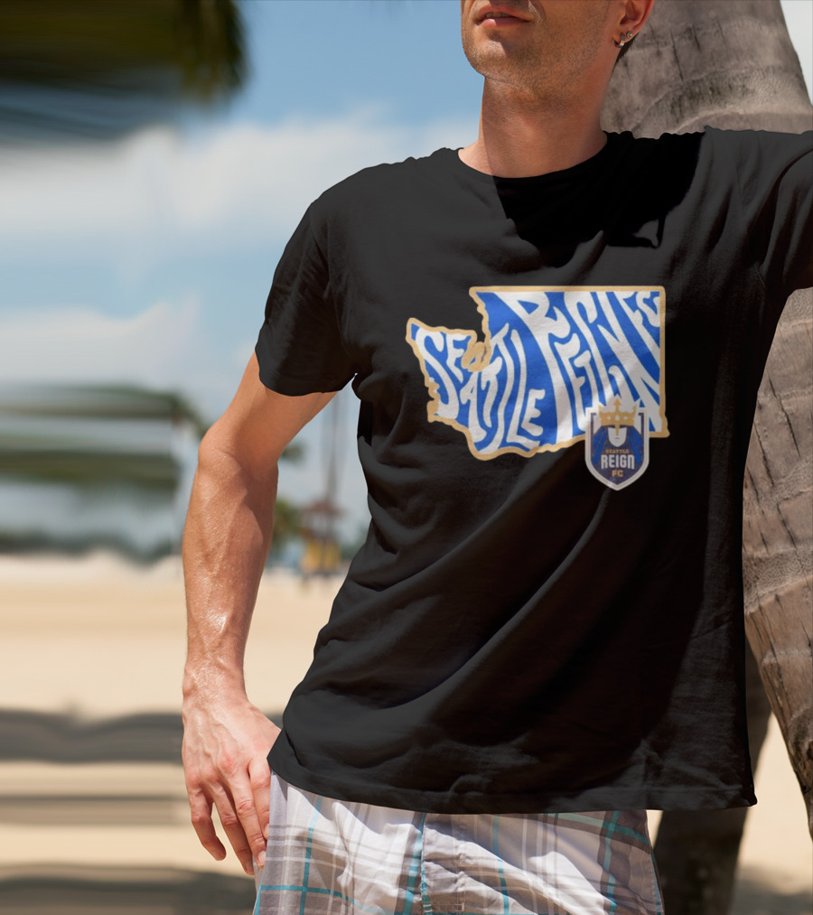 Seattle Reign FC Groovy Team State Seattle Reign FC Crest T-Shirt
