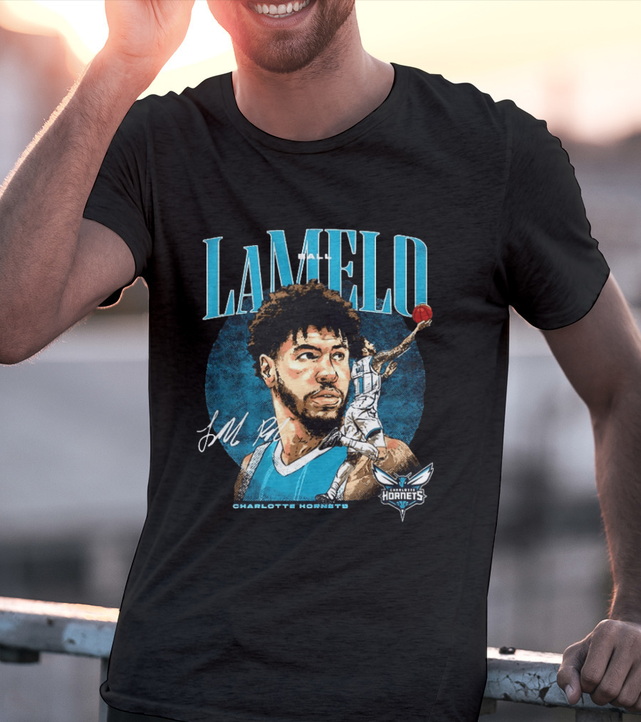 LaMelo Ball Charlotte Hornets NBA 2026 Player Signature Edition T-Shirt