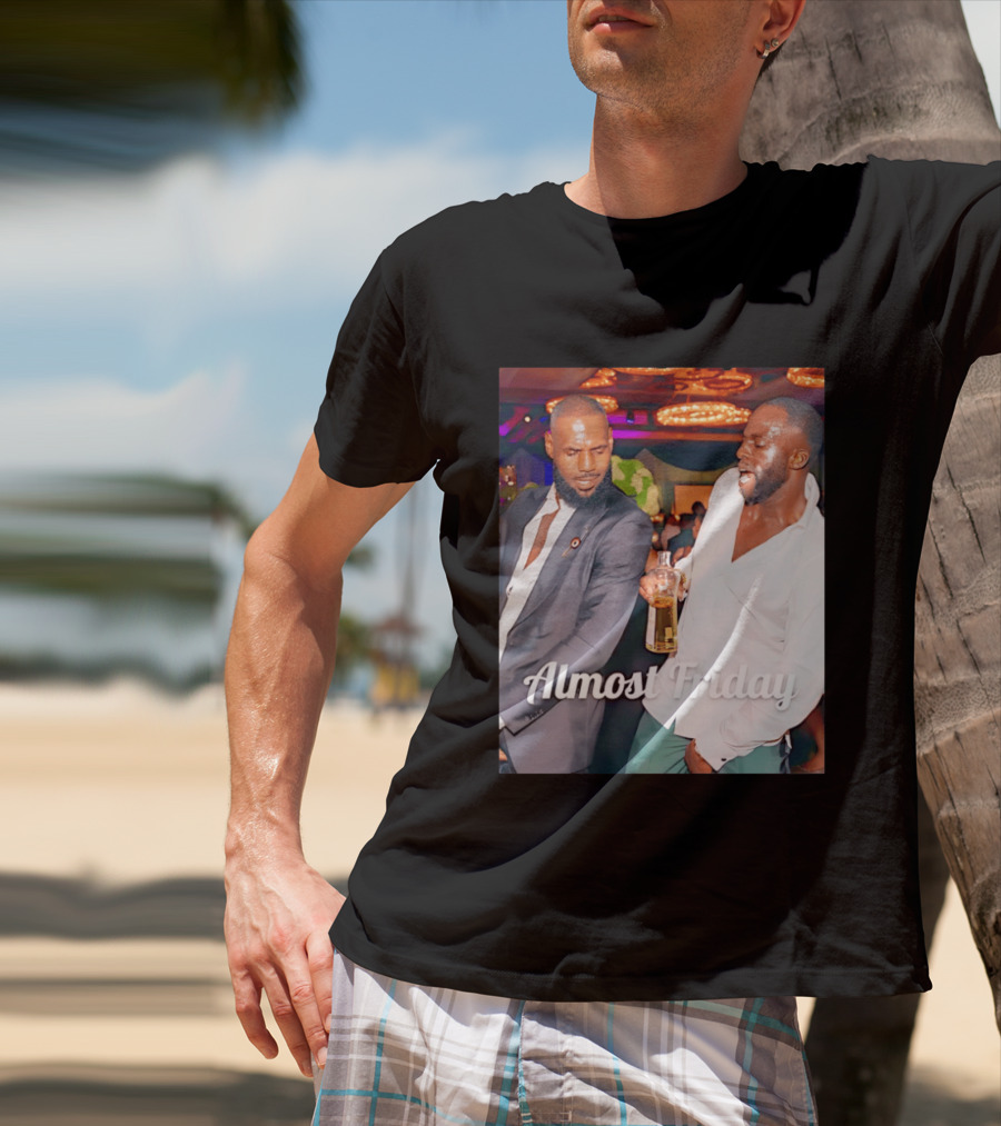 LeBron James Draymond Green Almost Friday Club Scene T-Shirt