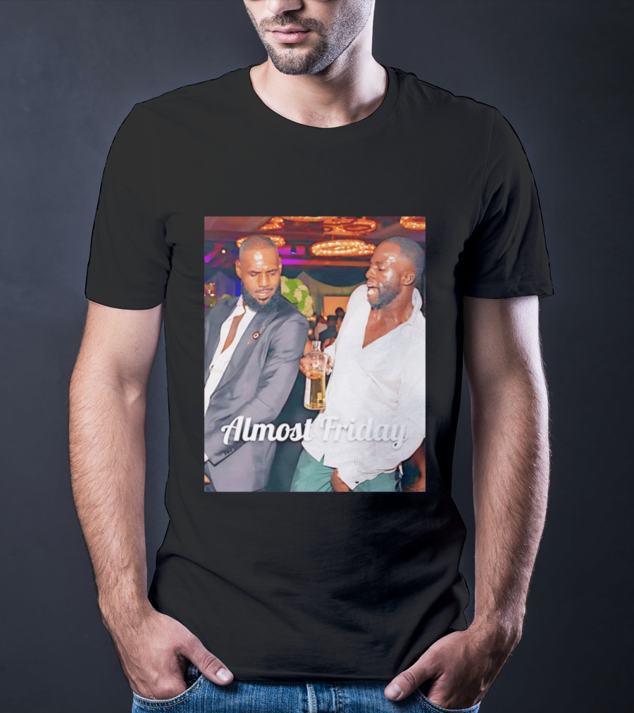 LeBron James Draymond Green Almost Friday Club Scene T-Shirt