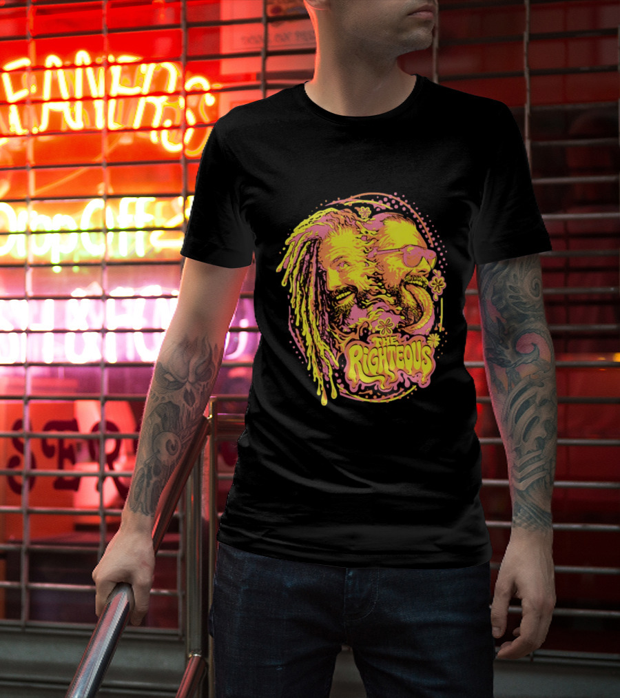 The Righteous Psychedelic Neon Fusion T-Shirt
