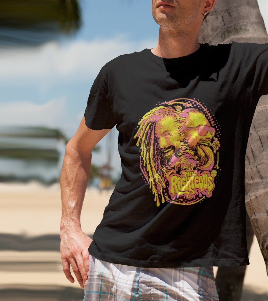 The Righteous Psychedelic Neon Fusion T-Shirt