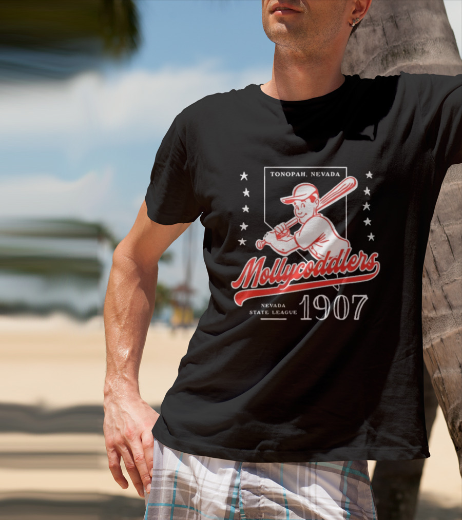 Tonopah Nevada Mollycoddlers Nevada State League 1907 Baseball T-Shirt