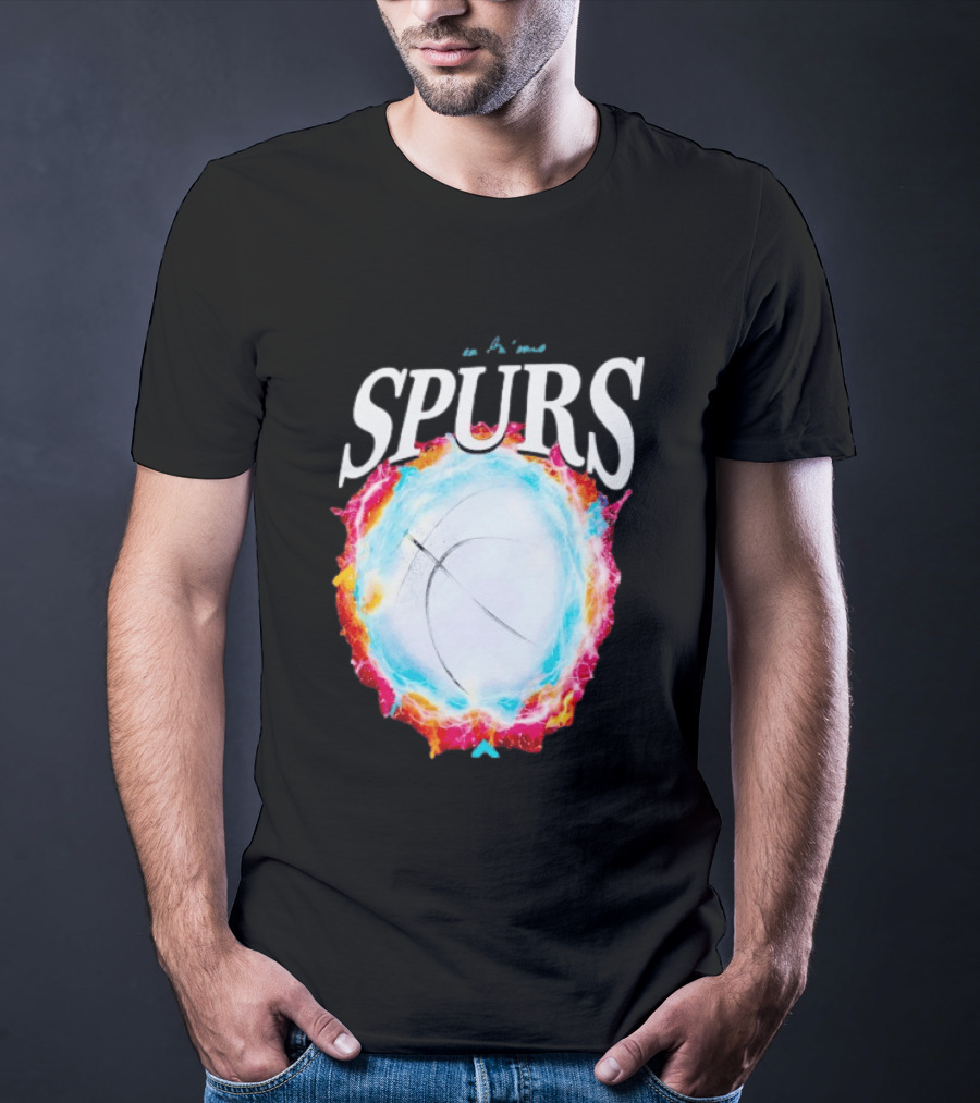 San Antonio Spurs Basketball Cosmic Energy Burst 2026 T-Shirt