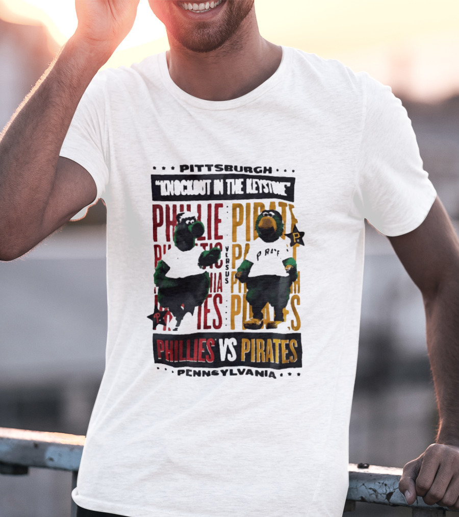 Pittsburgh Knockout In The Keystone Phillies Vs Pirates Pennsylvania T-Shirt