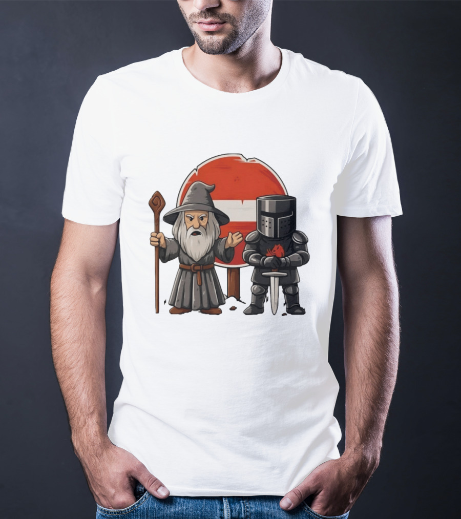 Gandalf Black Knight None Shall Pass T-Shirt