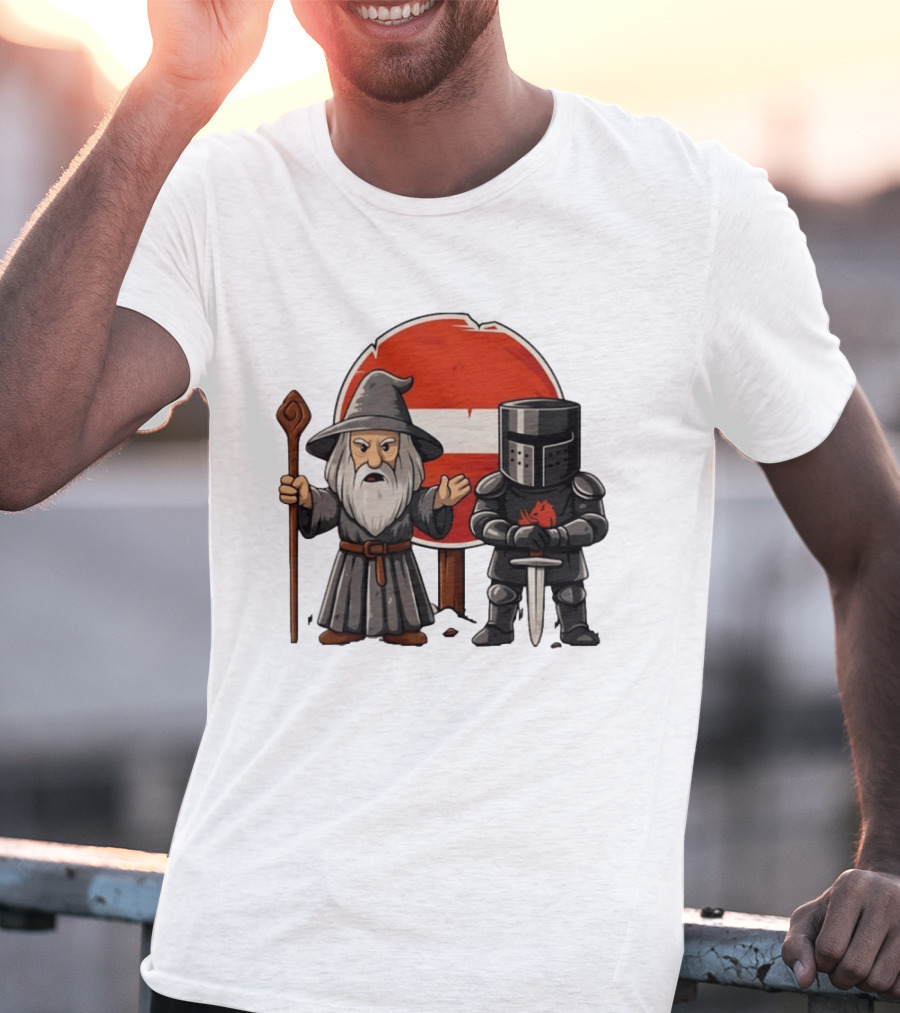 Gandalf Black Knight None Shall Pass T-Shirt