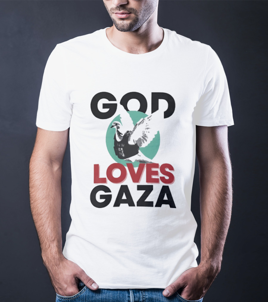 GOD LOVES GAZA Bird T-Shirt