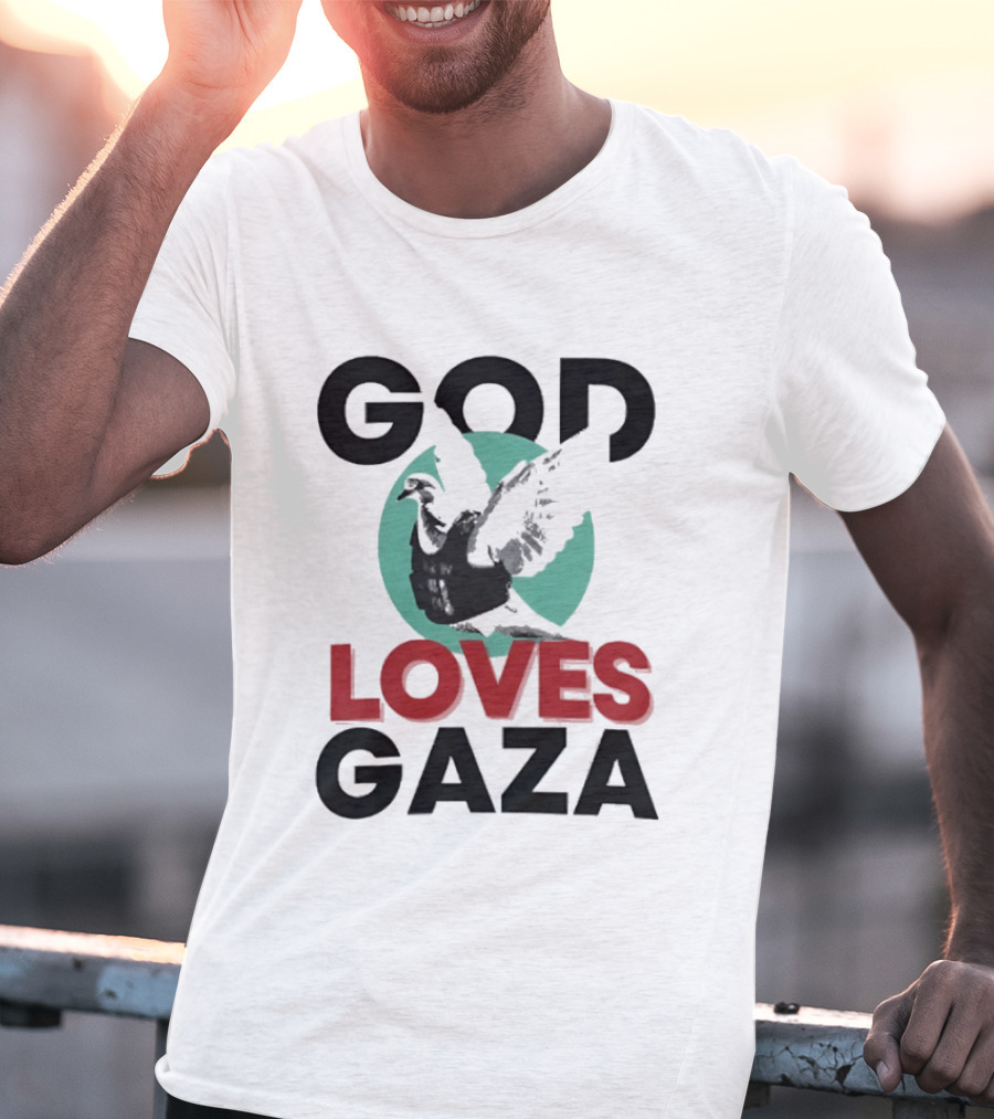 GOD LOVES GAZA Bird T-Shirt
