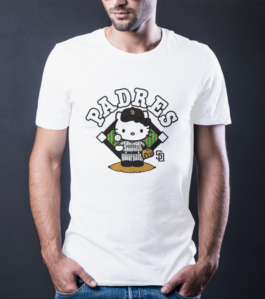 Hello Kitty Padres San Diego Baseball SD 2026 MLB T-Shirt