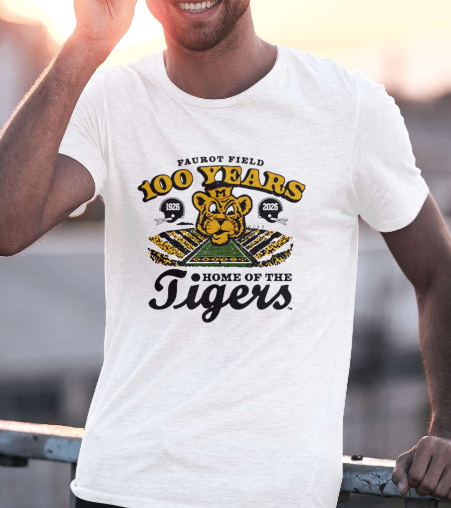 Faurot Field 100 Years Home Of The Tigers 1926 2026 T-Shirt
