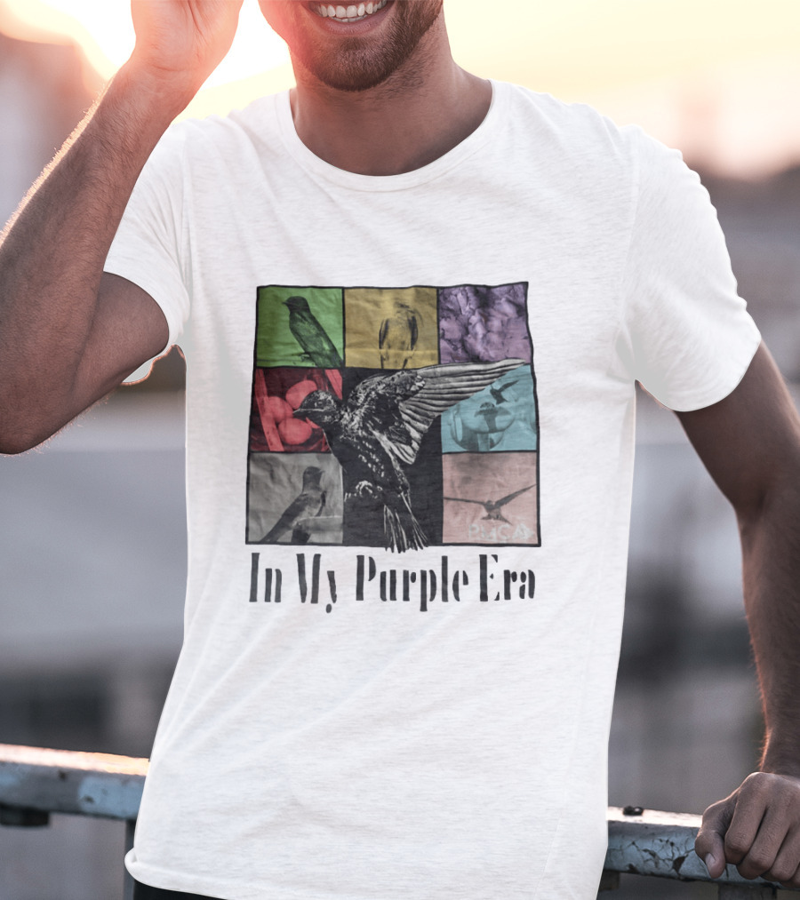 In My Purple Era Swallow Collage T-Shirt