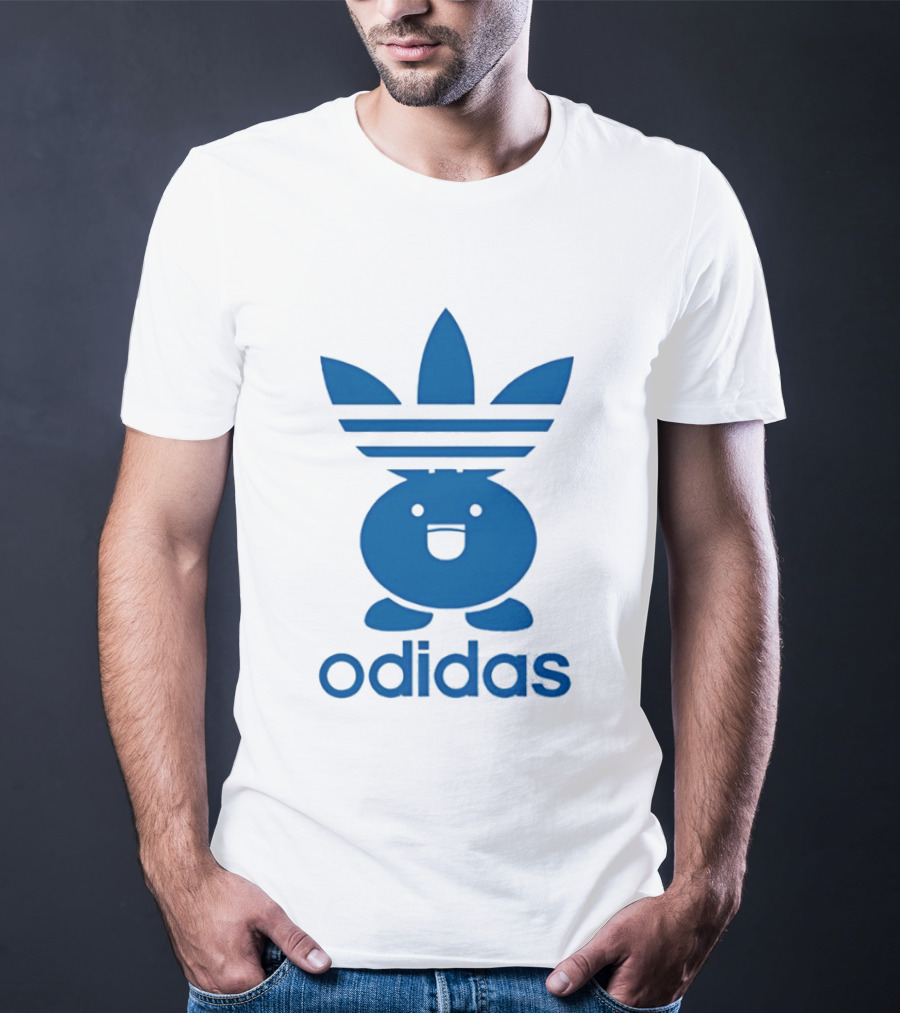 Odidas Pokemon Oddish Mashup Blue T-Shirt