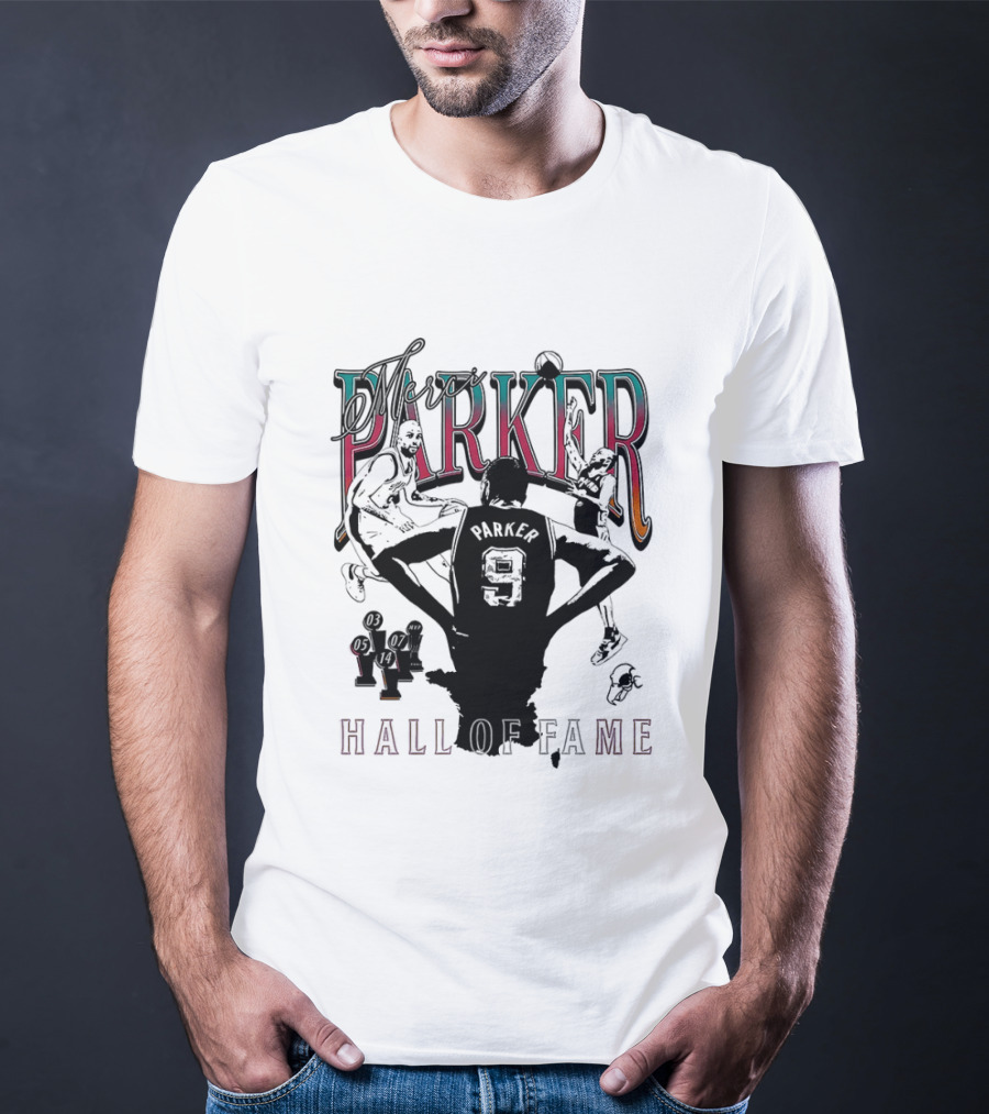 Parker Hall Of Fame NBA Tony Parker San Antonio Spurs T-Shirt