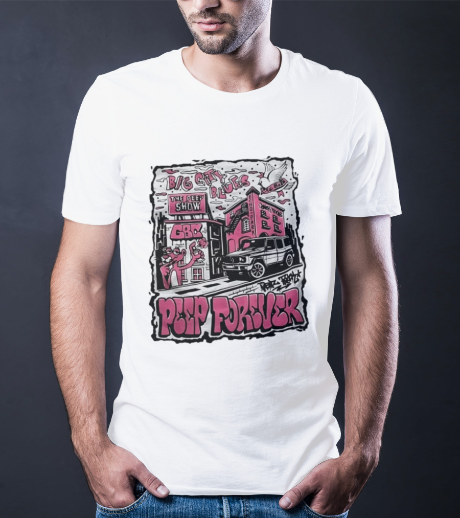 Big City Blues Peep Show Peep Forever Pink Panther GBC Park Avenue T-Shirt