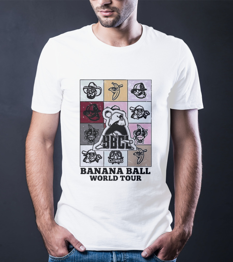 BBCL Clowns Banana Ball World Tour 2026 T-Shirt