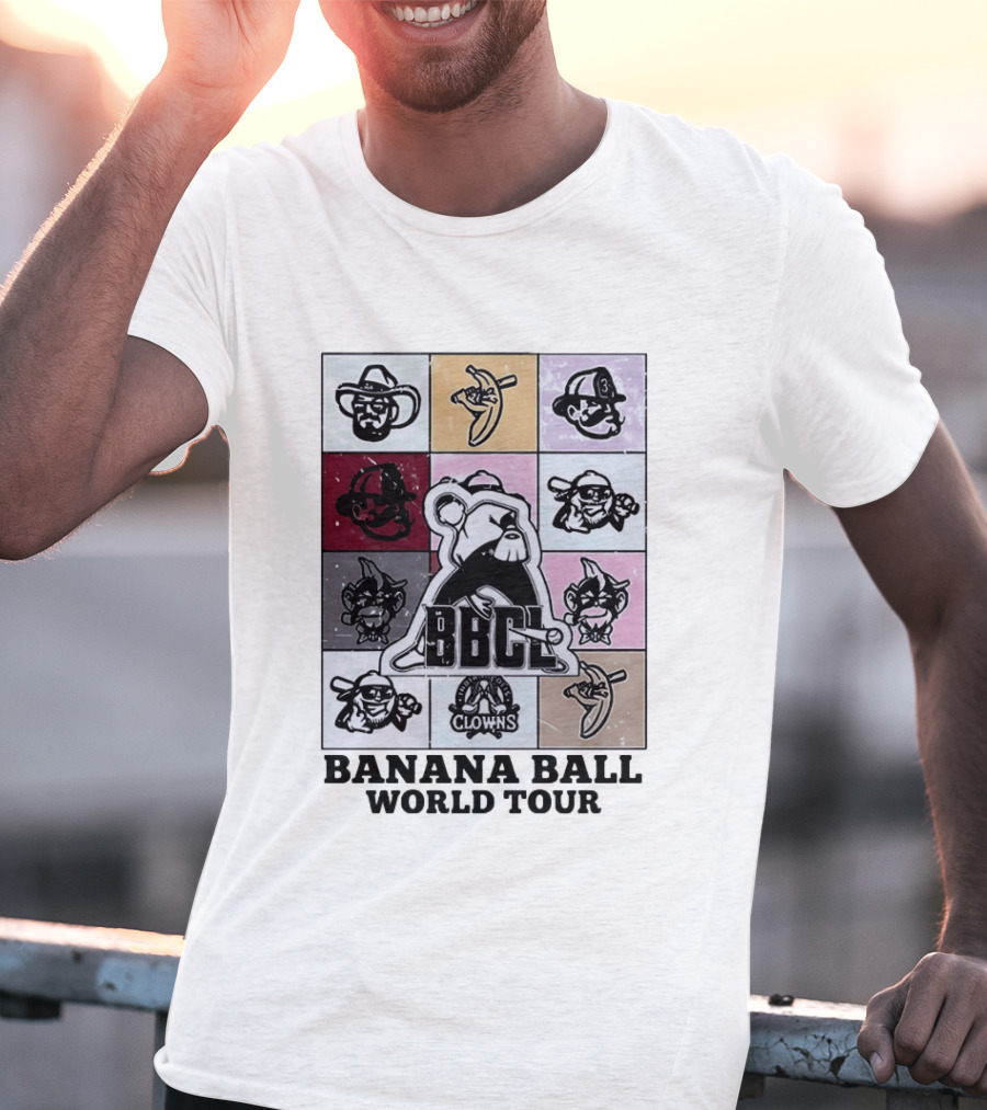 BBCL Clowns Banana Ball World Tour 2026 T-Shirt