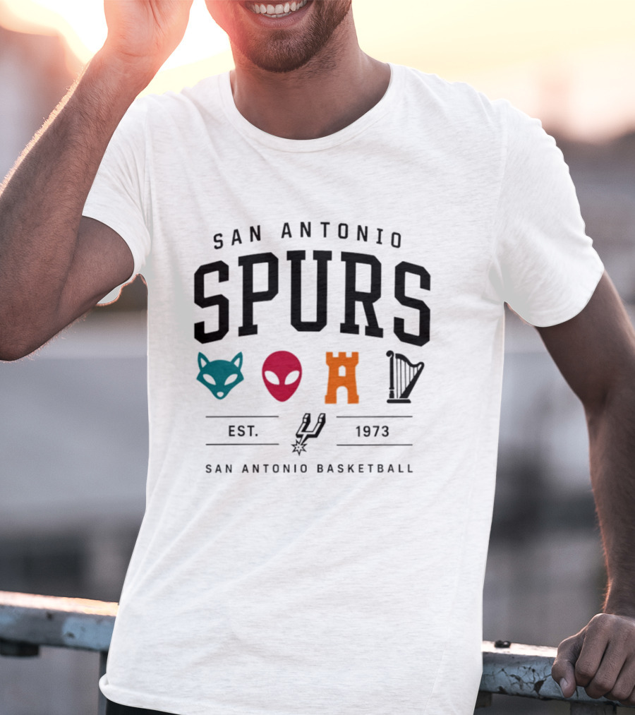 San Antonio Spurs Basketball Wembanyama Wemby Est 1973 T-Shirt