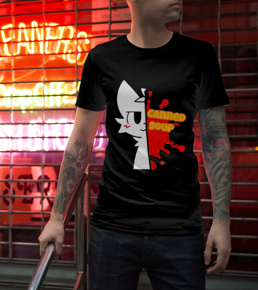 Boykisser Meme Canned Soup Splatter T-Shirt