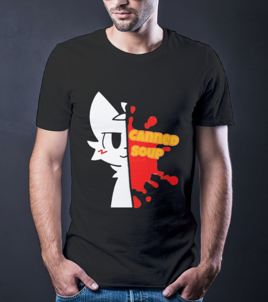 Boykisser Meme Canned Soup Splatter T-Shirt