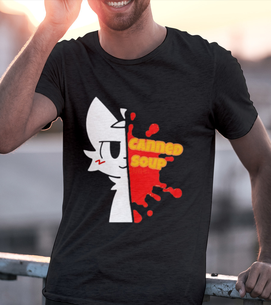 Boykisser Meme Canned Soup Splatter T-Shirt
