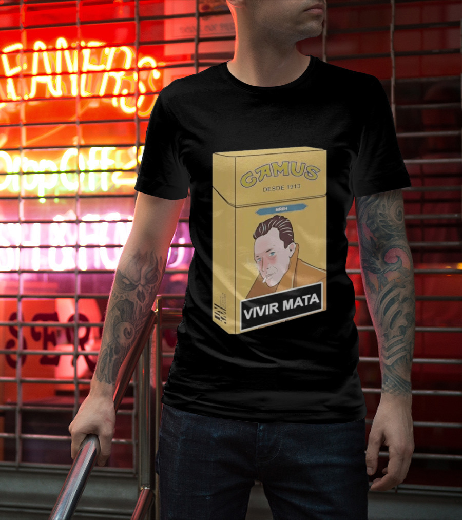 Camus Desde 1913 Vivir Mata Cigarette Box T-Shirt