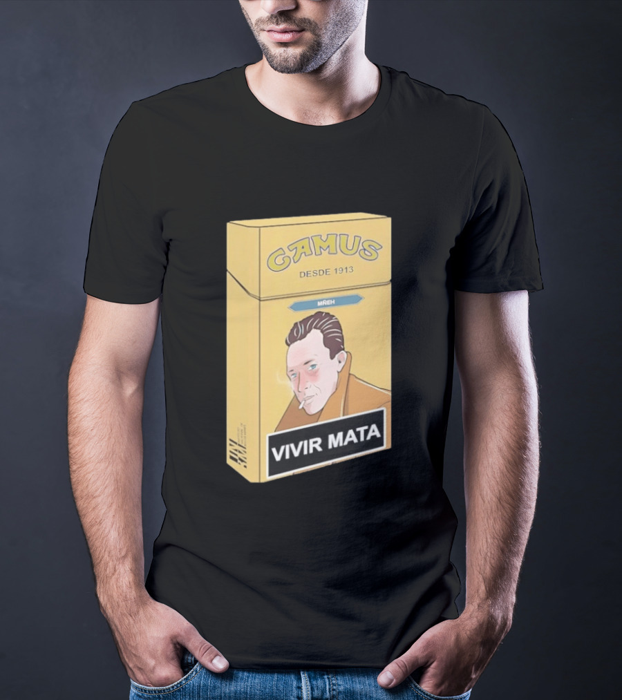 Camus Desde 1913 Vivir Mata Cigarette Box T-Shirt