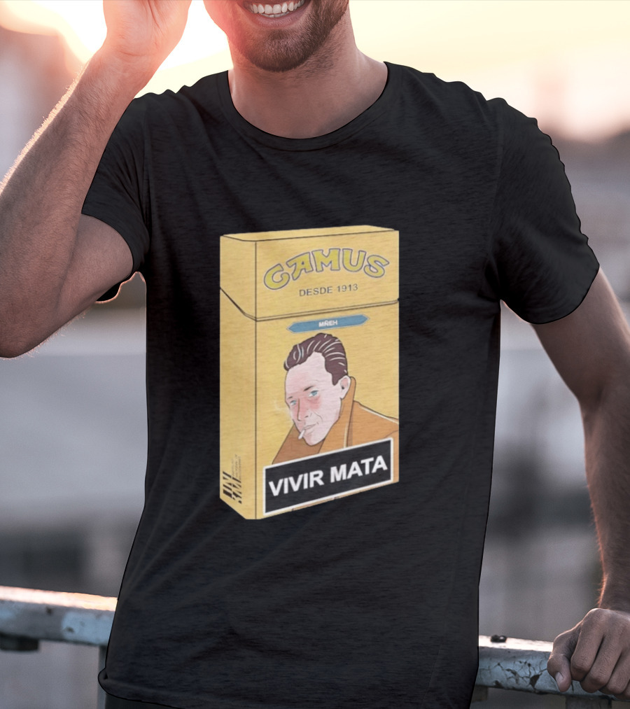Camus Desde 1913 Vivir Mata Cigarette Box T-Shirt