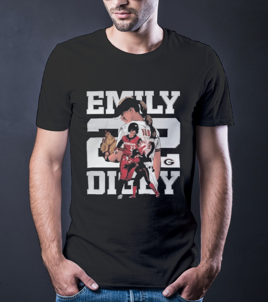 Emily Digby Georgia NCAA Softball Player 22 Collage T-Shirt