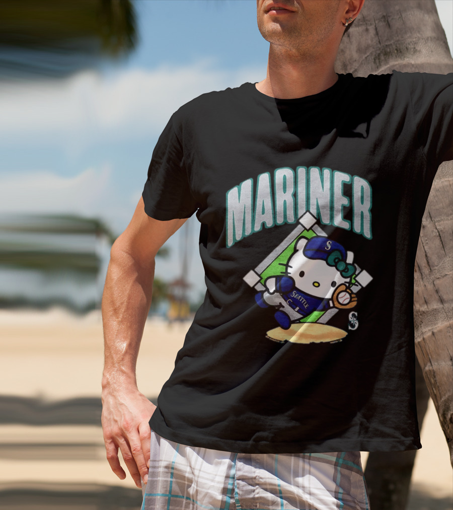 Hello Kitty Seattle Mariners Baseball 2026 MLB Mariner T-Shirt