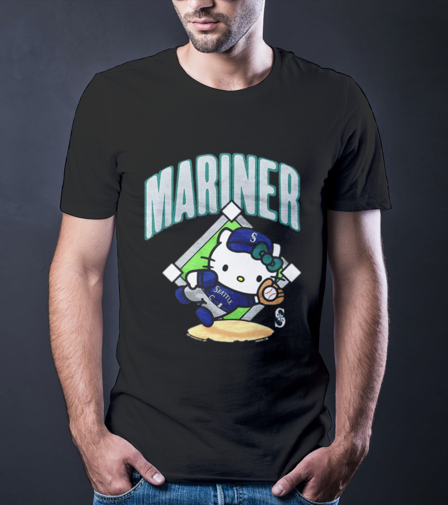 Hello Kitty Seattle Mariners Baseball 2026 MLB Mariner T-Shirt
