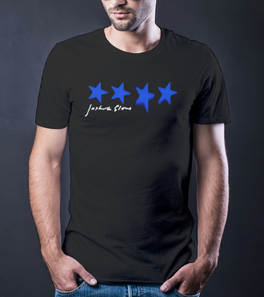 Joshua Slone Thinking Too Much Tour Four Blue Stars T-Shirt