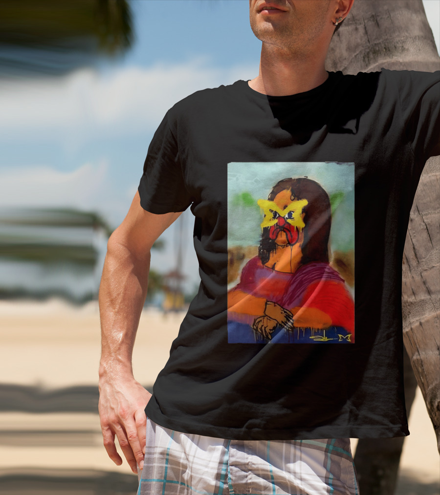 Mertra Slawn Mona Lisa Graffiti Remix T-Shirt