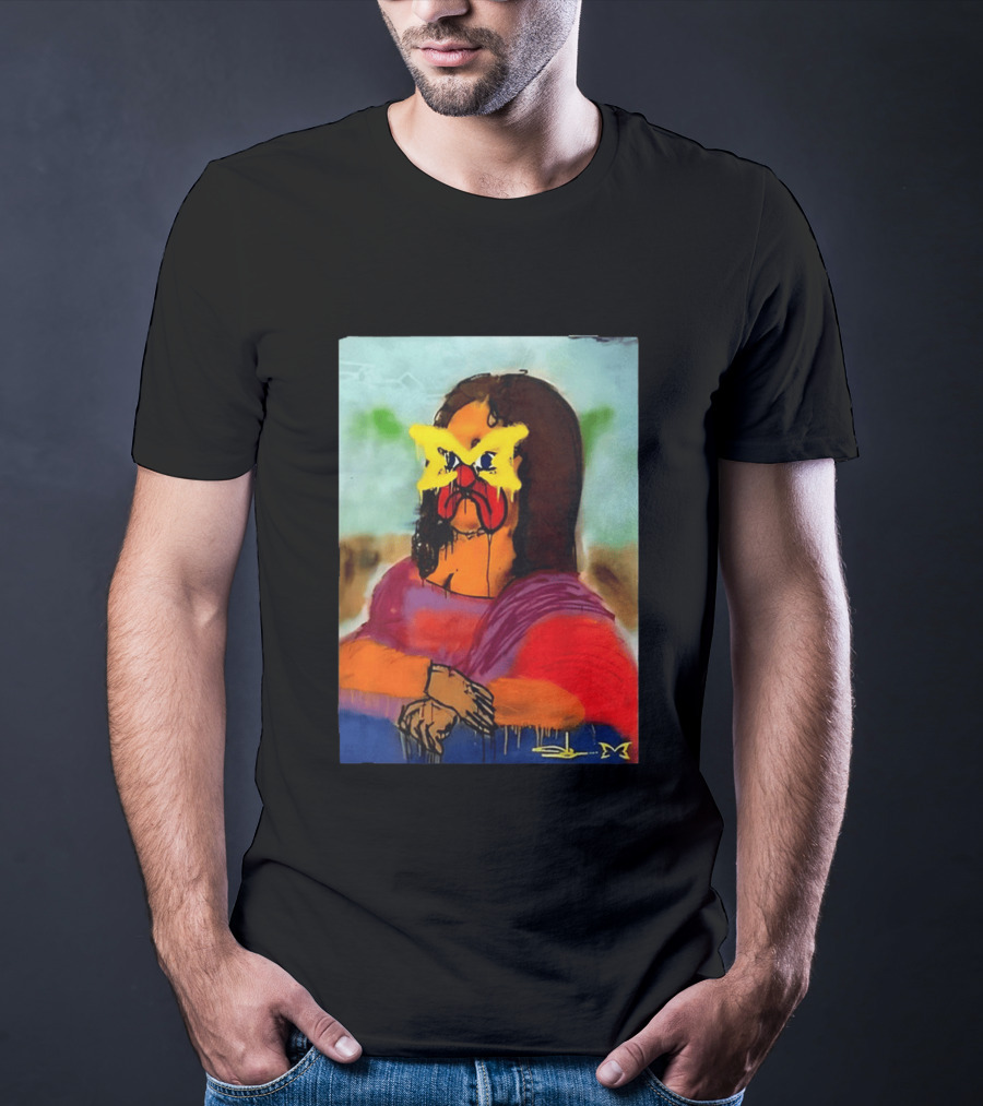 Mertra Slawn Mona Lisa Graffiti Remix T-Shirt
