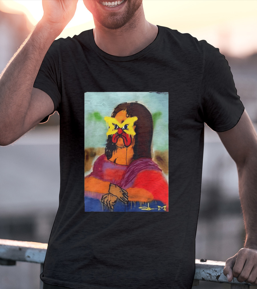 Mertra Slawn Mona Lisa Graffiti Remix T-Shirt