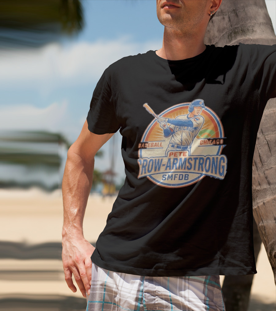 Pete Crow Armstrong Baseball Chicago Cubs SMFDB T-Shirt