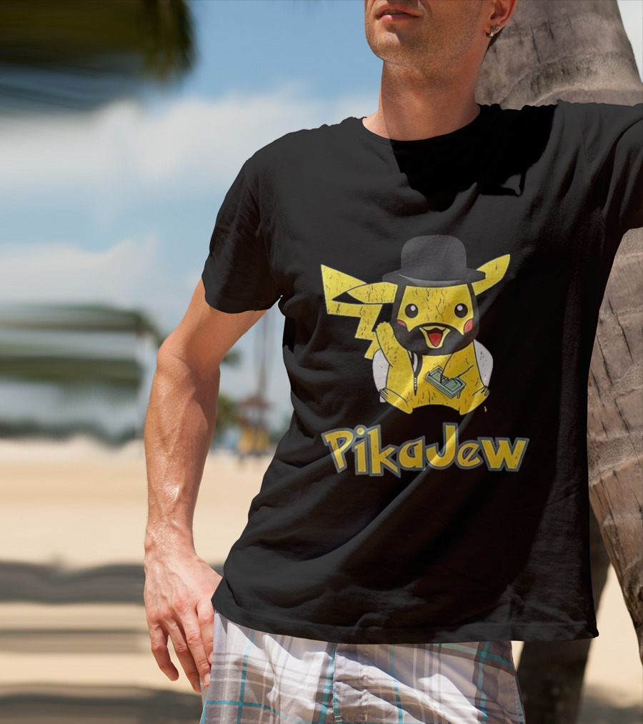 PikaJew And Niggachu Pokemon T-Shirt