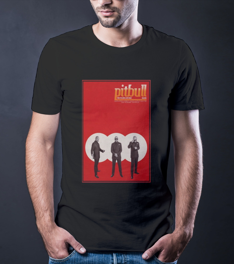 Pitbull Mr. Worldwide 2026 Midflorida Credit Union Amphitheatre May 16 Tampa FL T-Shirt