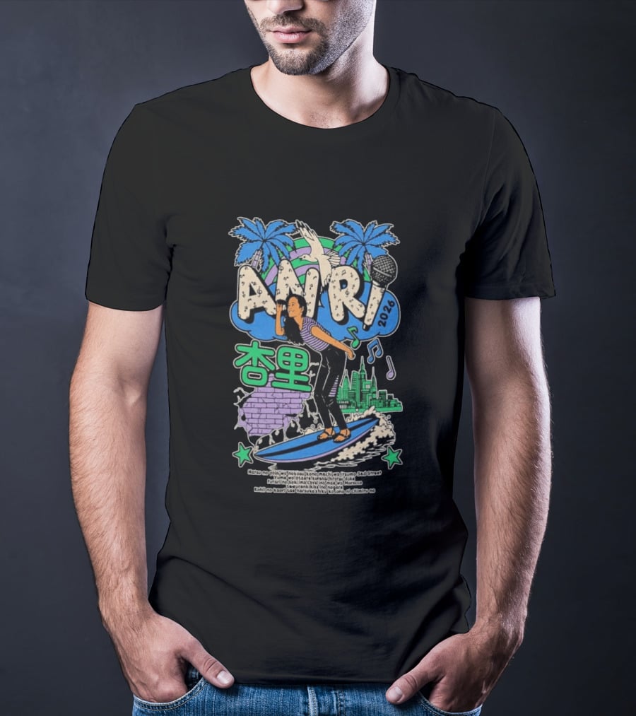 ANRI Brooklyn NY 2026 Surfing Music Vibes T-Shirt