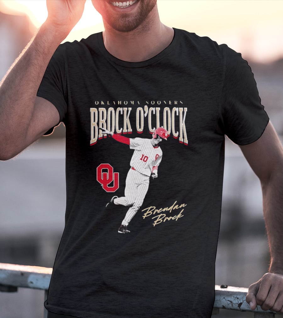 Brendan Brock Oklahoma Sooners Brock O' Baseball T-Shirt